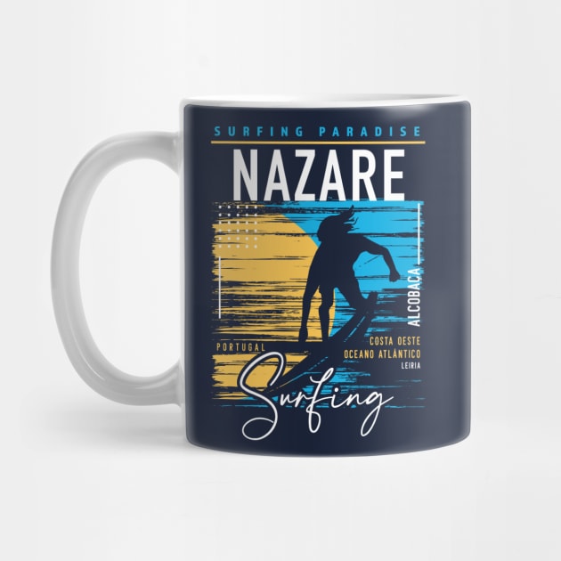 Retro Nazare Portugal Surfing // Surfers Paradise // Surf Portugal by SLAG_Creative